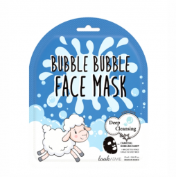 Маска для лица кислородная очищающая LOOK AT ME  Bubble Bubble Face Mask