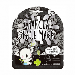 Маска для лица очищающая с углем LOOK AT ME  Charcoal Face Mask