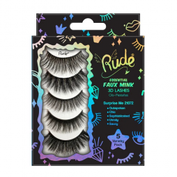 Накладные ресницы с эффектом 3D RUDE  Essential Faux Mink 3D Lashes 5 Variety Pack - Surprise Me