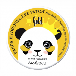 Патчи гидрогелевые с частичками золота LOOK AT ME  Panda Hydrogel Eye Patch Gold