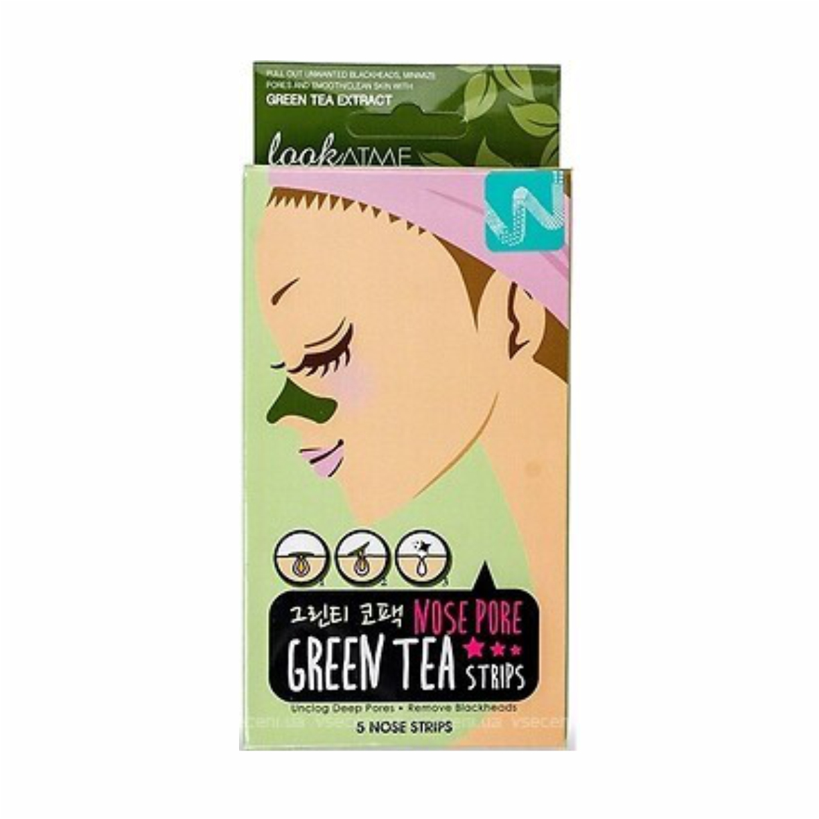 Полоски для носа зеленый чай
